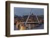 The Peace Bridge over the River Foyle in Londonderry, Northern Ireland-Chuck Haney-Framed Photographic Print