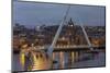 The Peace Bridge over the River Foyle in Londonderry, Northern Ireland-Chuck Haney-Mounted Photographic Print