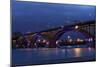 The Peace Bridge, Which is One of the Main Border Crossings between Canada and the United States, R-FrenchToast-Mounted Photographic Print