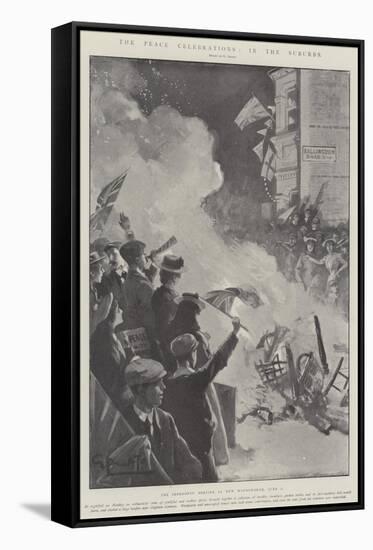 The Peace Celebrations, in the Suburbs-G.S. Amato-Framed Stretched Canvas