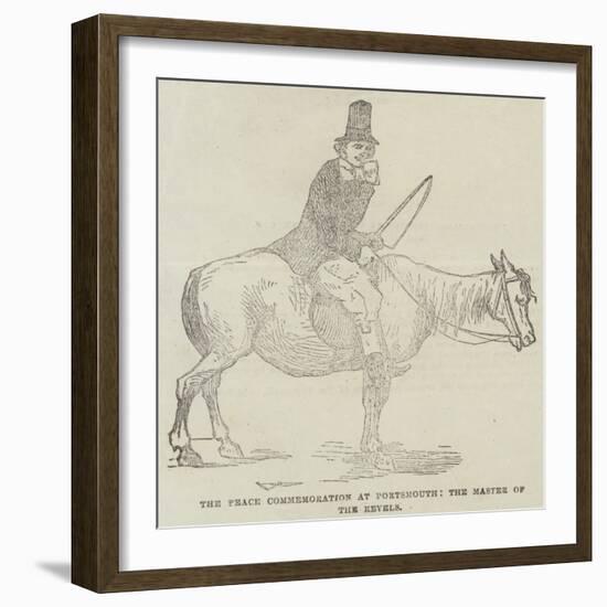 The Peace Commemoration at Portsmouth, the Master of the Revels-null-Framed Giclee Print