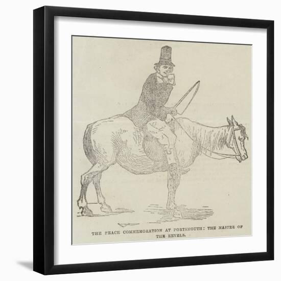 The Peace Commemoration at Portsmouth, the Master of the Revels-null-Framed Giclee Print