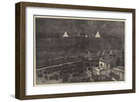 The Peace Commemoration, the Fireworks in Hyde Park-null-Framed Giclee Print