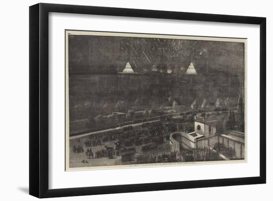 The Peace Commemoration, the Fireworks in Hyde Park-null-Framed Giclee Print