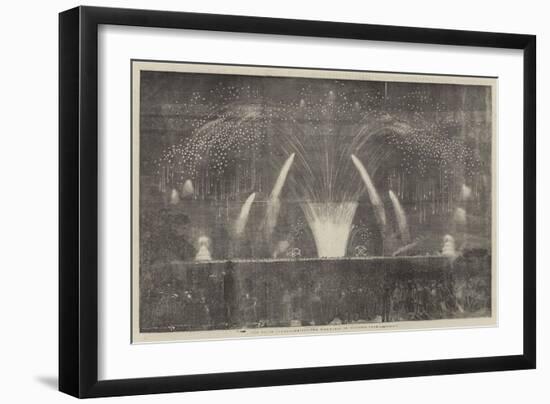 The Peace Commemoration, the Fireworks in Victoria-Park-null-Framed Giclee Print