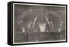 The Peace Commemoration, the Fireworks in Victoria-Park-null-Framed Stretched Canvas