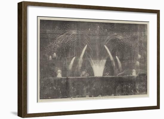 The Peace Commemoration, the Fireworks in Victoria-Park-null-Framed Giclee Print