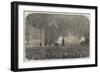 The Peace Commemoration, the Fireworks, Sketched from the Mall, in St James's Park-null-Framed Giclee Print