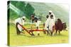 The Peace Corps in Ethiopia '-Norman Rockwell-Stretched Canvas