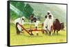 The Peace Corps in Ethiopia '-Norman Rockwell-Framed Stretched Canvas