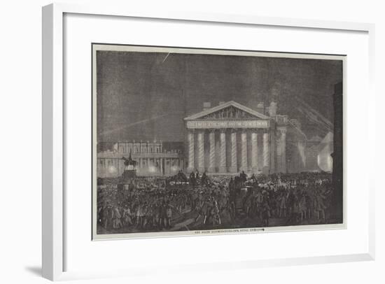 The Peace Illuminations, the Royal Exchange-null-Framed Giclee Print