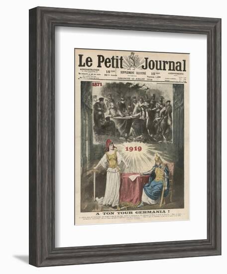 The Peace Treaty Avenges France for Her Loss of the Franco-Prussian War-Eugene Damblans-Framed Art Print