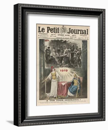 The Peace Treaty Avenges France for Her Loss of the Franco-Prussian War-Eugene Damblans-Framed Art Print