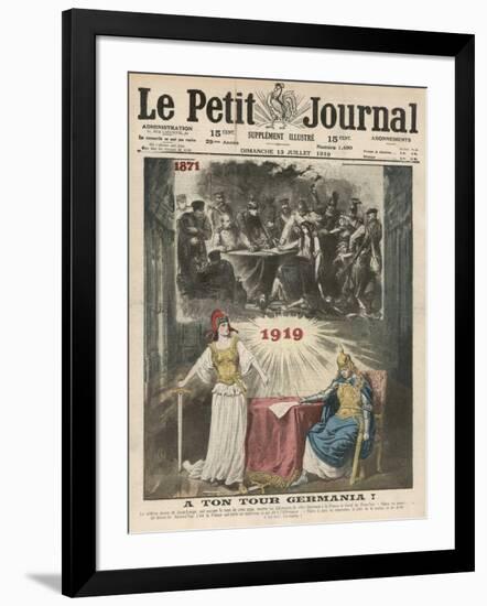 The Peace Treaty Avenges France for Her Loss of the Franco-Prussian War-Eugene Damblans-Framed Art Print