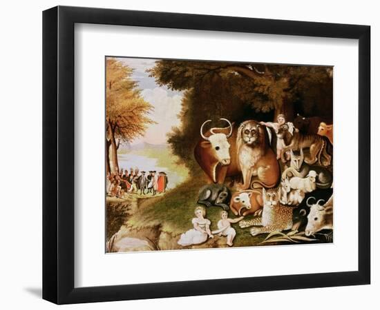 The Peaceable Kingdom, 1832-34 (See also 84503)-Edward Hicks-Framed Giclee Print