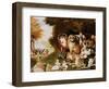 The Peaceable Kingdom, 1832-34 (See also 84503)-Edward Hicks-Framed Premium Giclee Print