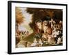 The Peaceable Kingdom, 1832-34 (See also 84503)-Edward Hicks-Framed Giclee Print