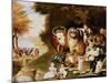 The Peaceable Kingdom, 1832-34 (See also 84503)-Edward Hicks-Mounted Giclee Print