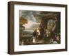 The Peaceable Kingdom and Penn’s Treaty, 1845-Edward Hicks-Framed Giclee Print