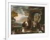 The Peaceable Kingdom and Penn’s Treaty, 1845-Edward Hicks-Framed Giclee Print