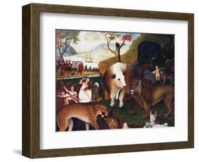 The Peaceable Kingdom-Edward Hicks-Framed Giclee Print