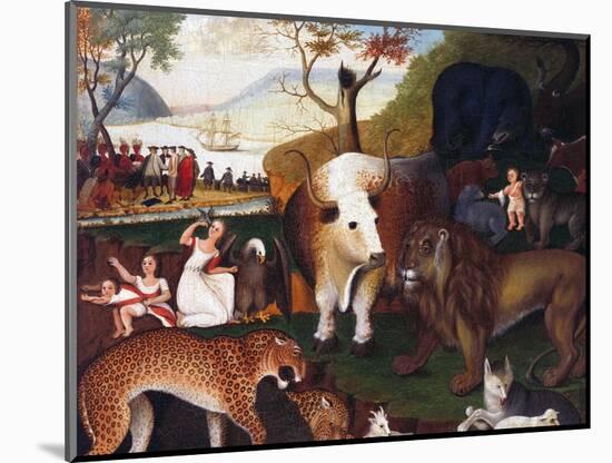 The Peaceable Kingdom-Edward Hicks-Mounted Giclee Print