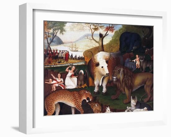 The Peaceable Kingdom-Edward Hicks-Framed Giclee Print