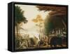 The Peaceable Kingdom-Edward Hicks-Framed Stretched Canvas