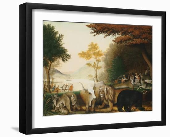 The Peaceable Kingdom-Edward Hicks-Framed Giclee Print