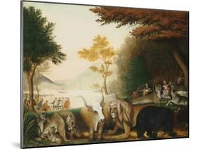 The Peaceable Kingdom-Edward Hicks-Mounted Giclee Print