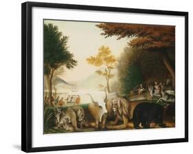 The Peaceable Kingdom-Edward Hicks-Framed Giclee Print