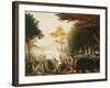 The Peaceable Kingdom-Edward Hicks-Framed Giclee Print