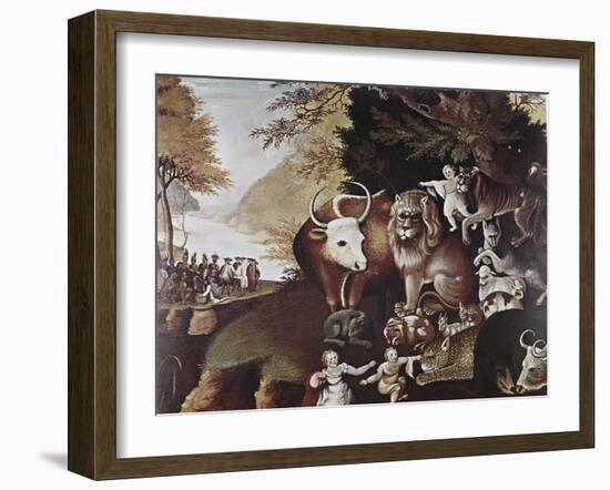 The Peaceable Kingdom-Edward Hicks-Framed Giclee Print