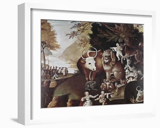 The Peaceable Kingdom-Edward Hicks-Framed Giclee Print