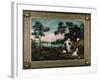 The Peaceable Kingdom-Edward Hicks-Framed Giclee Print