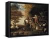 The Peaceable Kingdom-Edward Hicks-Framed Stretched Canvas