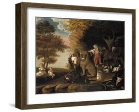 The Peaceable Kingdom-Edward Hicks-Framed Giclee Print