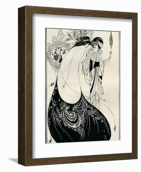 The Peacock Girl, 1893-Aubrey Beardsley-Framed Giclee Print