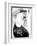 The Peacock Skirt-Aubrey Beardsley-Framed Photographic Print