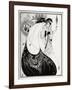 ' The Peacock Skirt-Aubrey Beardsley-Framed Giclee Print