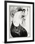 ' The Peacock Skirt-Aubrey Beardsley-Framed Giclee Print