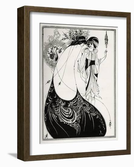 ' The Peacock Skirt-Aubrey Beardsley-Framed Giclee Print