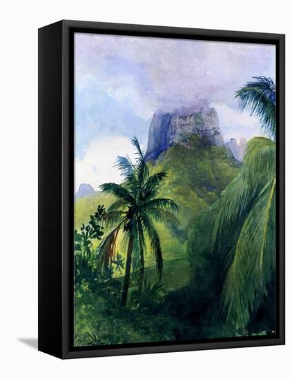 The Peak of Maua Roa, Moorea, Society Islands, 1891-John La Farge-Framed Stretched Canvas