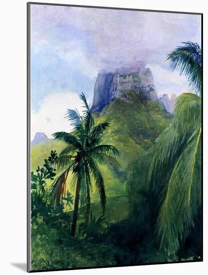 The Peak of Maua Roa, Moorea, Society Islands, 1891-John La Farge-Mounted Giclee Print