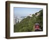 The Peak Tram Ascending Victoria Peak, Hong Kong, China-Ian Trower-Framed Photographic Print