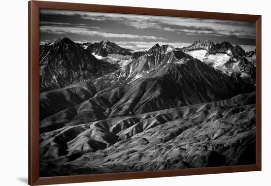 The Peaks And Valleys Of The Sierra Mountain Range Highlight And Arid Zone Of The United States-Jay Goodrich-Framed Photographic Print