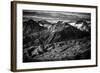 The Peaks And Valleys Of The Sierra Mountain Range Highlight And Arid Zone Of The United States-Jay Goodrich-Framed Photographic Print