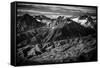 The Peaks And Valleys Of The Sierra Mountain Range Highlight And Arid Zone Of The United States-Jay Goodrich-Framed Stretched Canvas