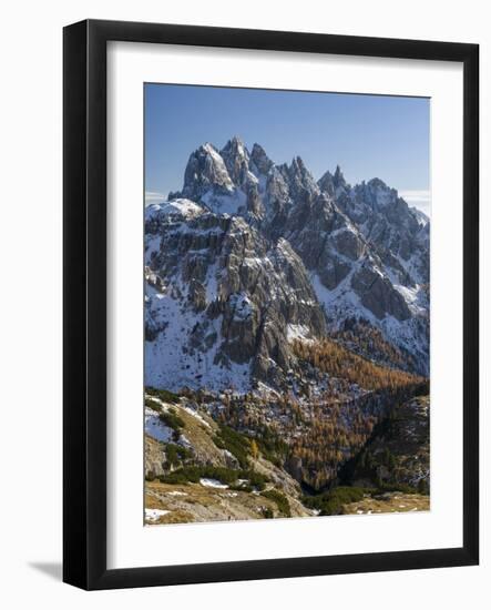 The Peaks of the Cadini Mountain Range, Cadini Di Misurina in the Dolomites, Tre Cime Di Lavaredo-Martin Zwick-Framed Photographic Print