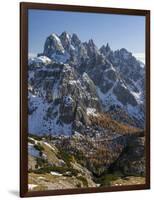 The Peaks of the Cadini Mountain Range, Cadini Di Misurina in the Dolomites, Tre Cime Di Lavaredo-Martin Zwick-Framed Photographic Print